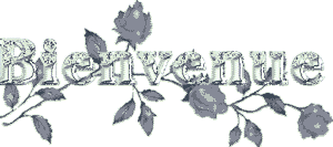 Gif animé bienvenue roses bleues